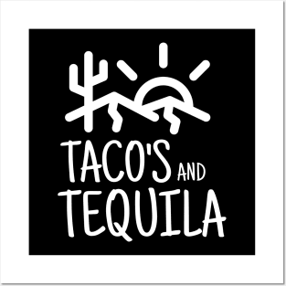 Taco's and Tequila Posters and Art